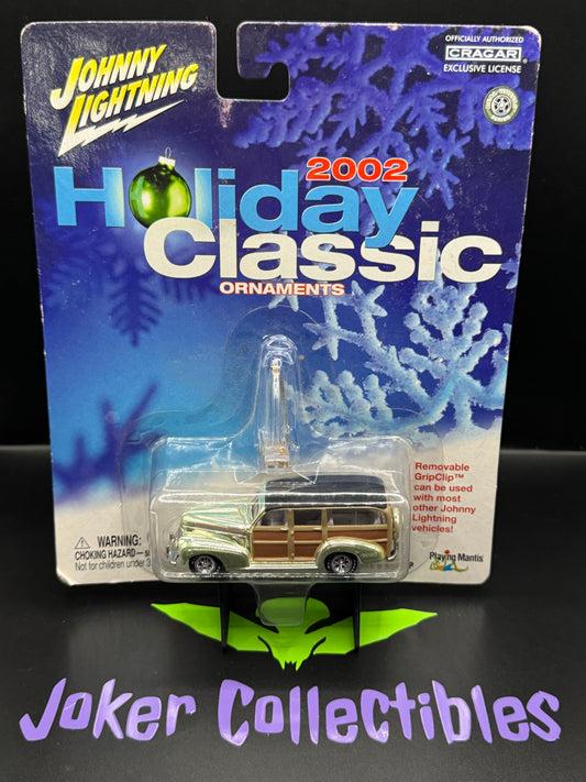 Johnny Lightning 2002 Holiday Classic Ornaments Woodie '41 Chevy Special Deluxe Wagon