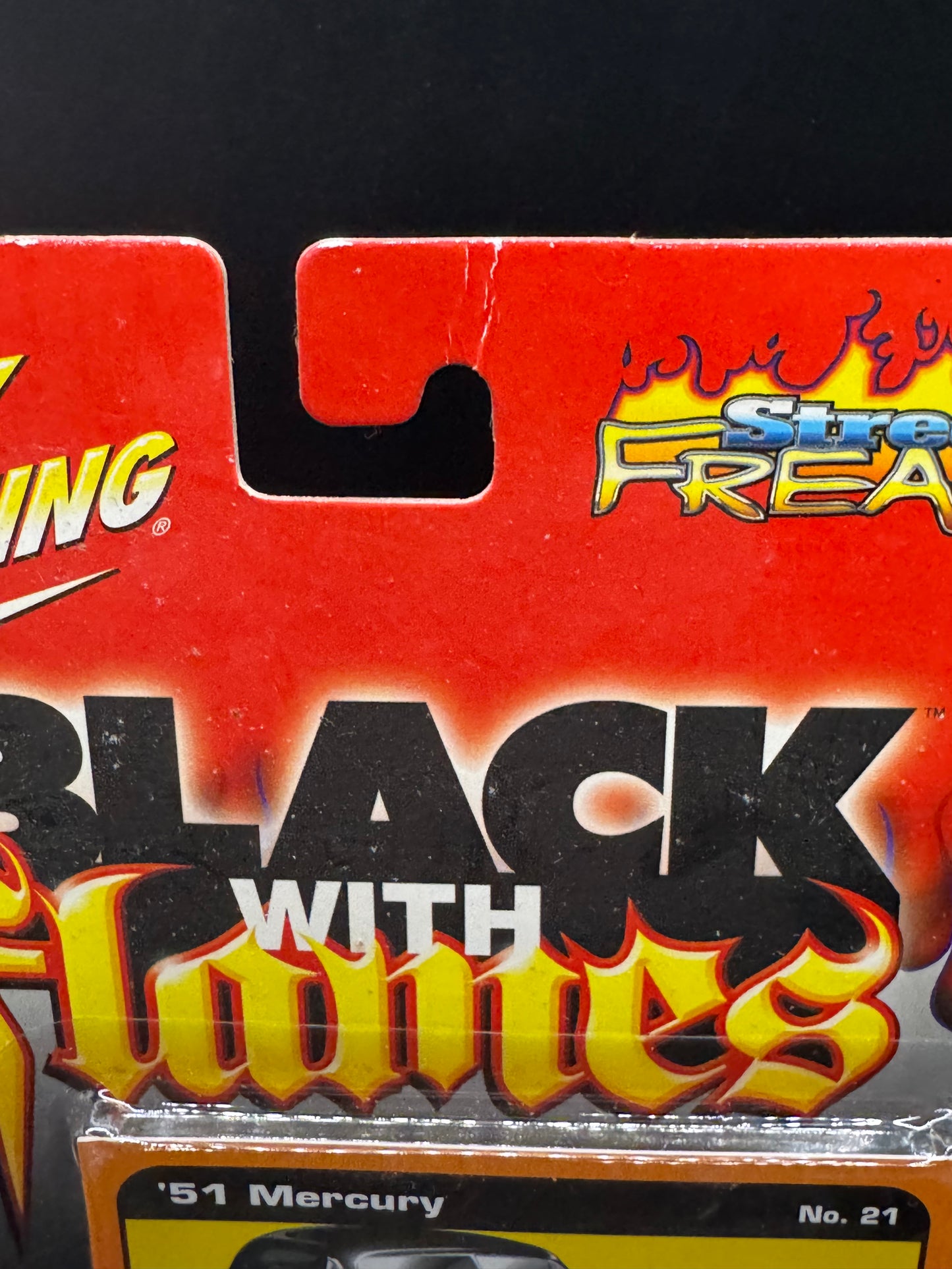 Johnny Lightning Street Freaks Black with Flames '51 Mercury No. 21