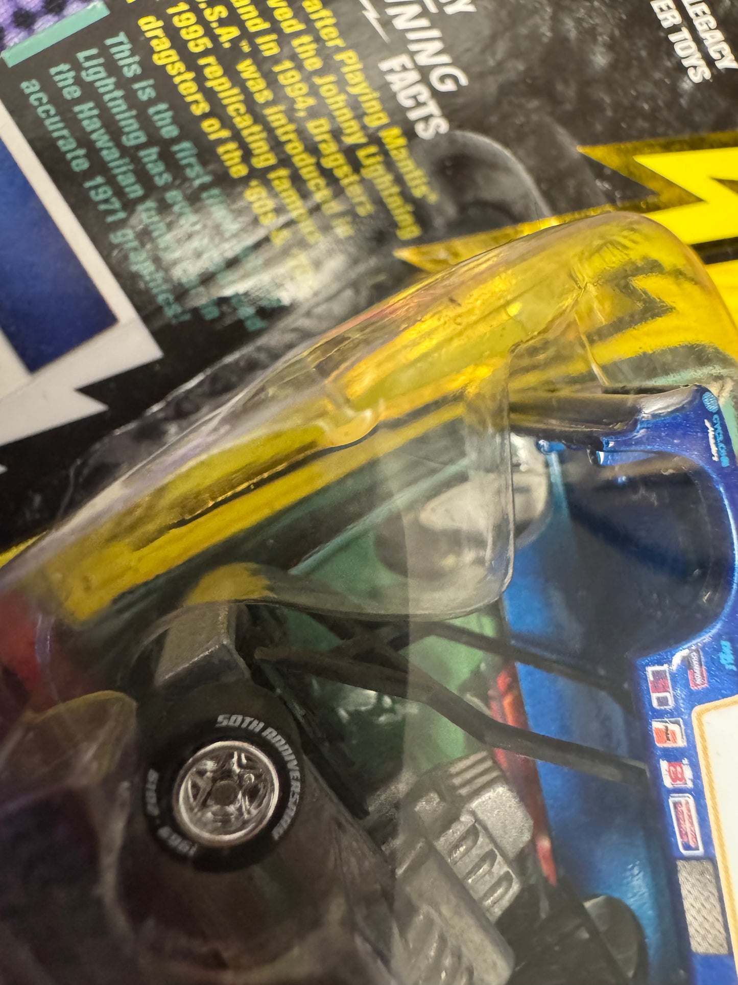 Johnny Lightning 50 Years Hawaiian 1970s Dodge Charger Funny Car # 3 Hawaiian Metallic Blue