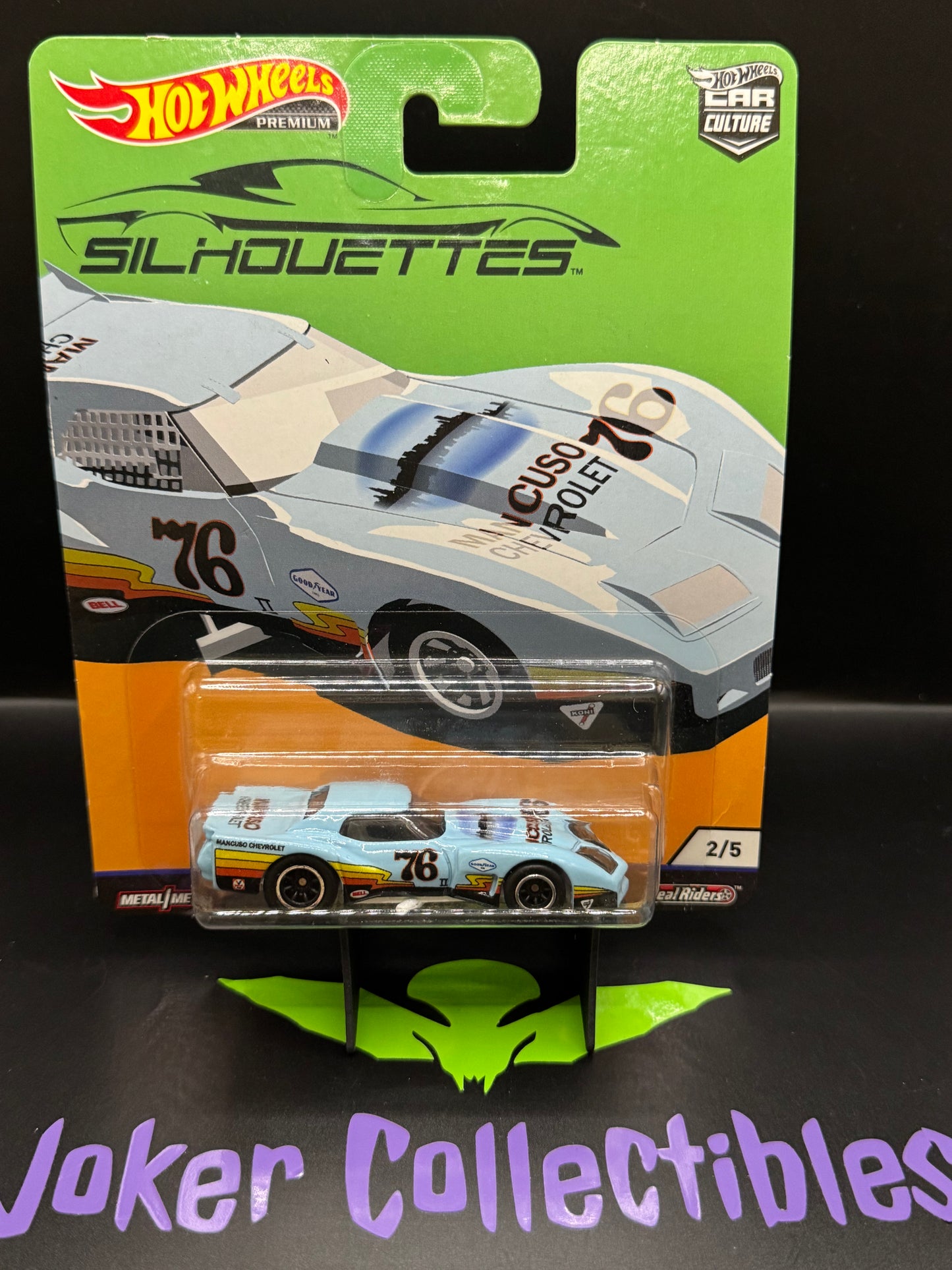Hot Wheels Premium Car Culture Silhouettes '76 Greenwood Corvette # 2/5