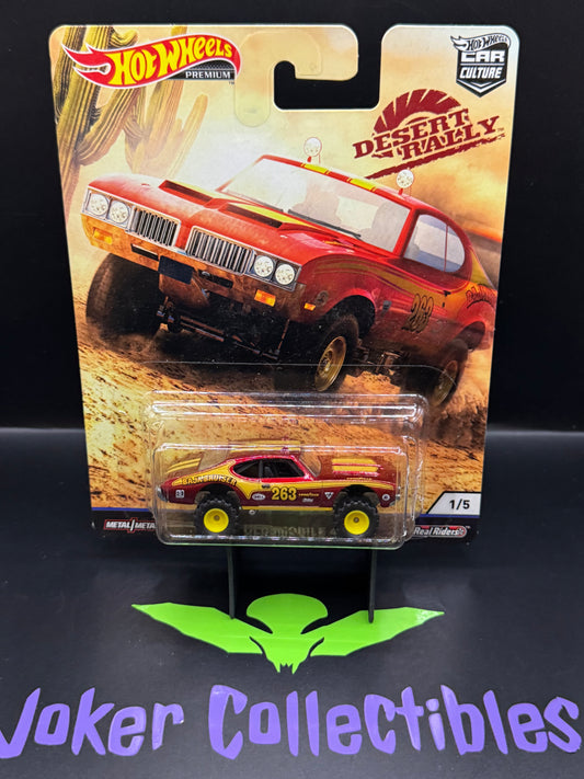 Cracked Blister Hot Wheels Premium Car Culture Desert Rally '70 Oldsmobile 442 # 1/5