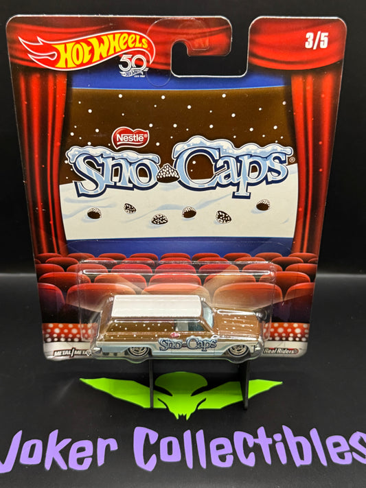 Hot Wheels Premium 50th Anniversary Nestle Sno Caps '64 Chevy Nova Delivery # 3/5