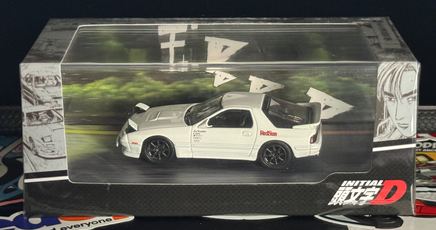 Hobby Japan Initial D 1:64 Scale Mazda RX-7 (FC3S) HJ643043D Diorama Set