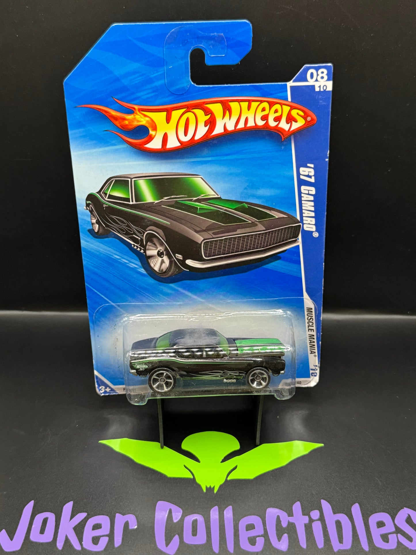 Hot Wheels 2010 Black '67 Camaro 086/240 Muscle Mania 08/10