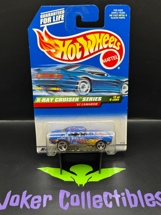 Hot Wheels 1999 Blue '67 Camaro X-Ray Cruiser Series Collector # 947