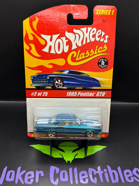 Hot Wheels Classics Series 1 Blue 1965 Pontiac GTO # 2 of 25