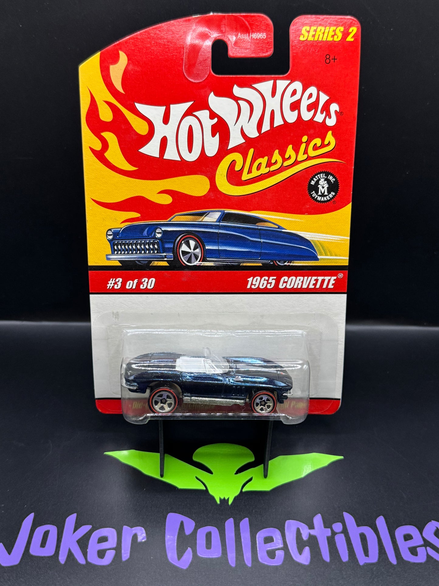 Hot Wheels Classics Series 2 Dark Blue 1965 Corvette # 3 of 30