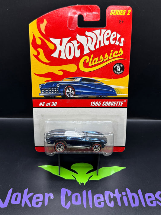 Hot Wheels Classics Series 2 Dark Blue 1965 Corvette # 3 of 30