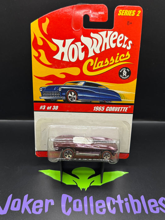 Hot Wheels Classics Series 2 Pink Purple 1965 Corvette # 3 of 30