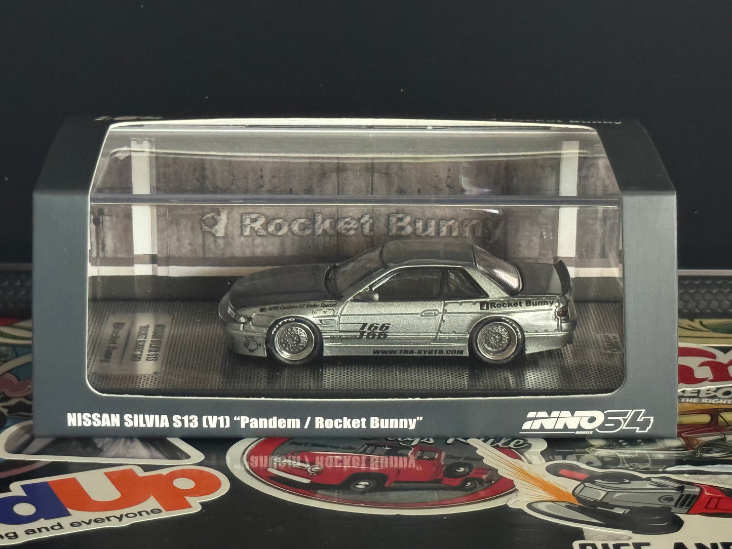 INNO64 Nissan Silvia S13 (V1) "Pandem/Rocket Bunny" Silver