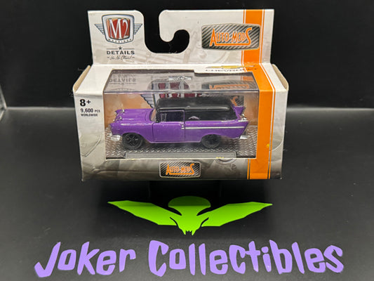 M2 Machines Auto-Mods Purple 1957 Chevrolet Sedan Delivery R61 21-49