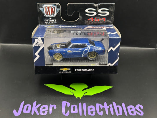 M2 Machines Ground Pounders Blue 1970 Chevrolet Chevelle SS R23 22-05