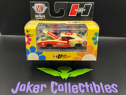 M2 Machines Hurst Power Flowers 1969 Dodge Charger Daytona HEMI S47 22-21