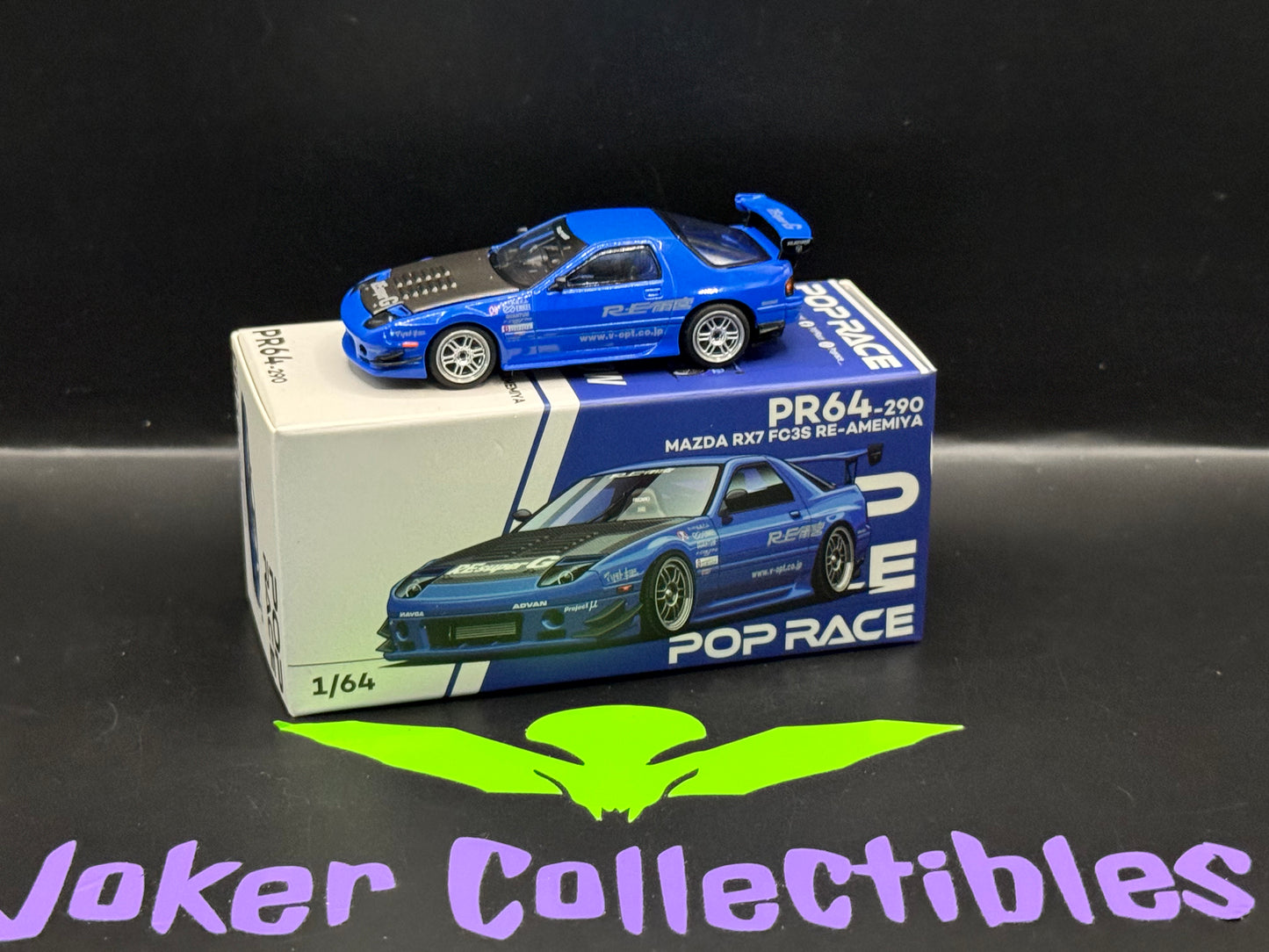 Pop Race Mazda RX-7(FC3S) Re-Amemiya Blue PR64-290
