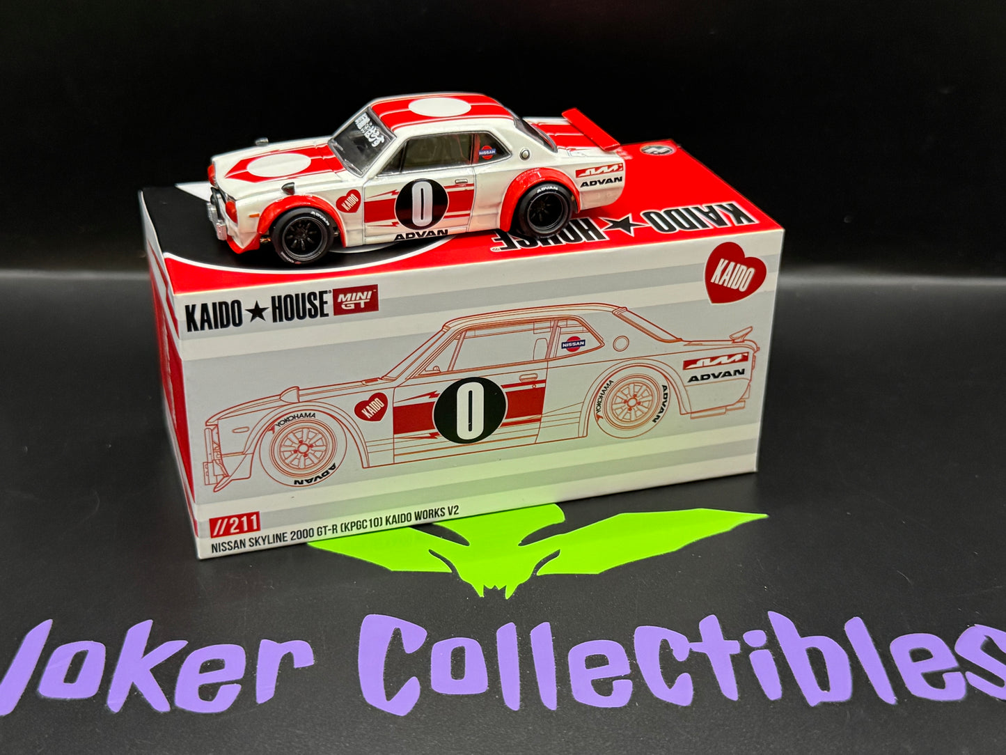 Kaido House Nissan Skyline 2000GT-R KPGC10 Kaido Works V2 White KHMG211