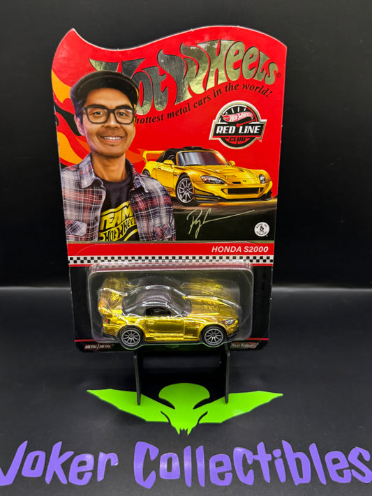 Hot Wheels 2022 RLC Red Line Club Gold Yellow Honda S2000 # 17082/30000