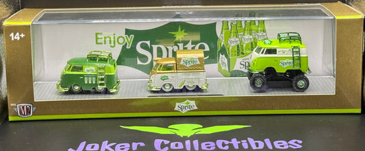 M2 Machines Auto-Haulers Chase 1960 VW Delivery Van, 1960 Volkswagen Type 2 PickUp, & 1960 VW 4x4 Delivery Van TW39 25-07 Sprite