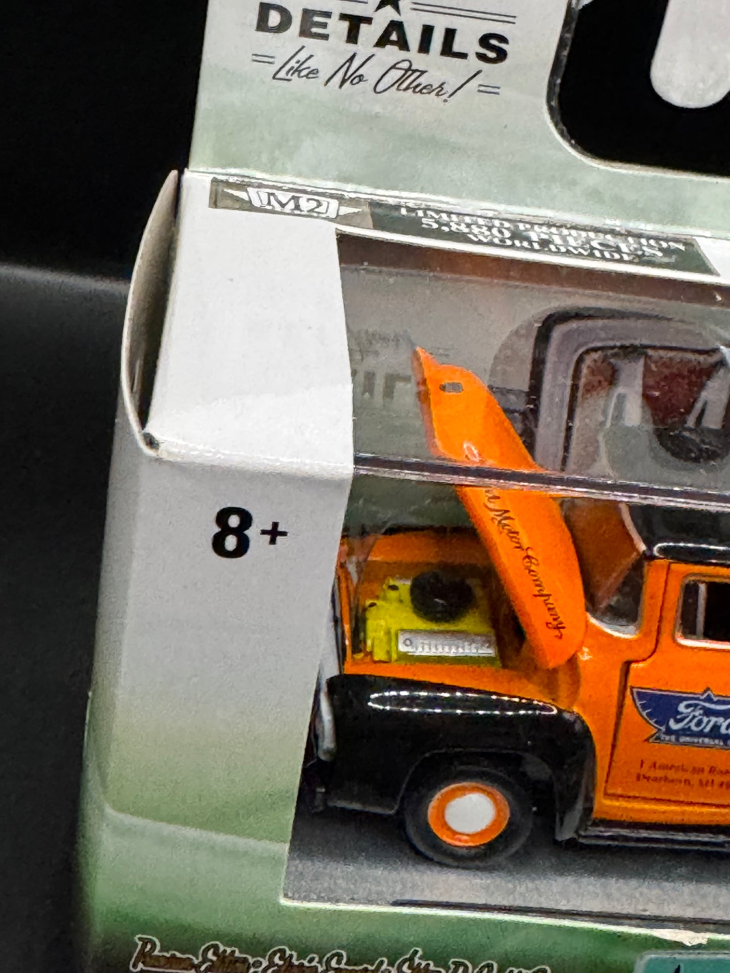 M2 Machines Auto-Trucks Orange Black 1956 Ford F-100 Tow Truck R44 17-54