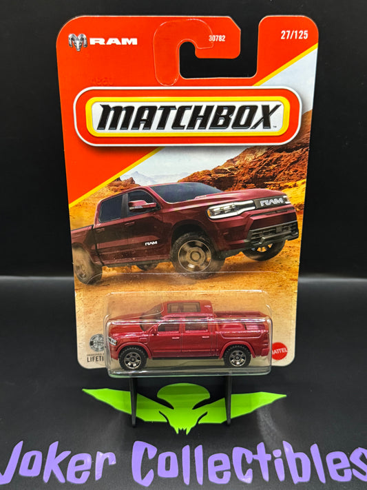 Matchbox 2026 Red 2025 Ram 1500 REV 27/125