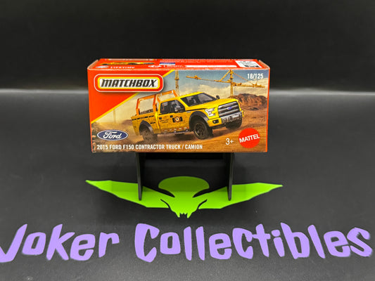 Matchbox Power Grabs 2026 Orange Street Light Services 2015 Ford F150 Contractor Truck 18/125