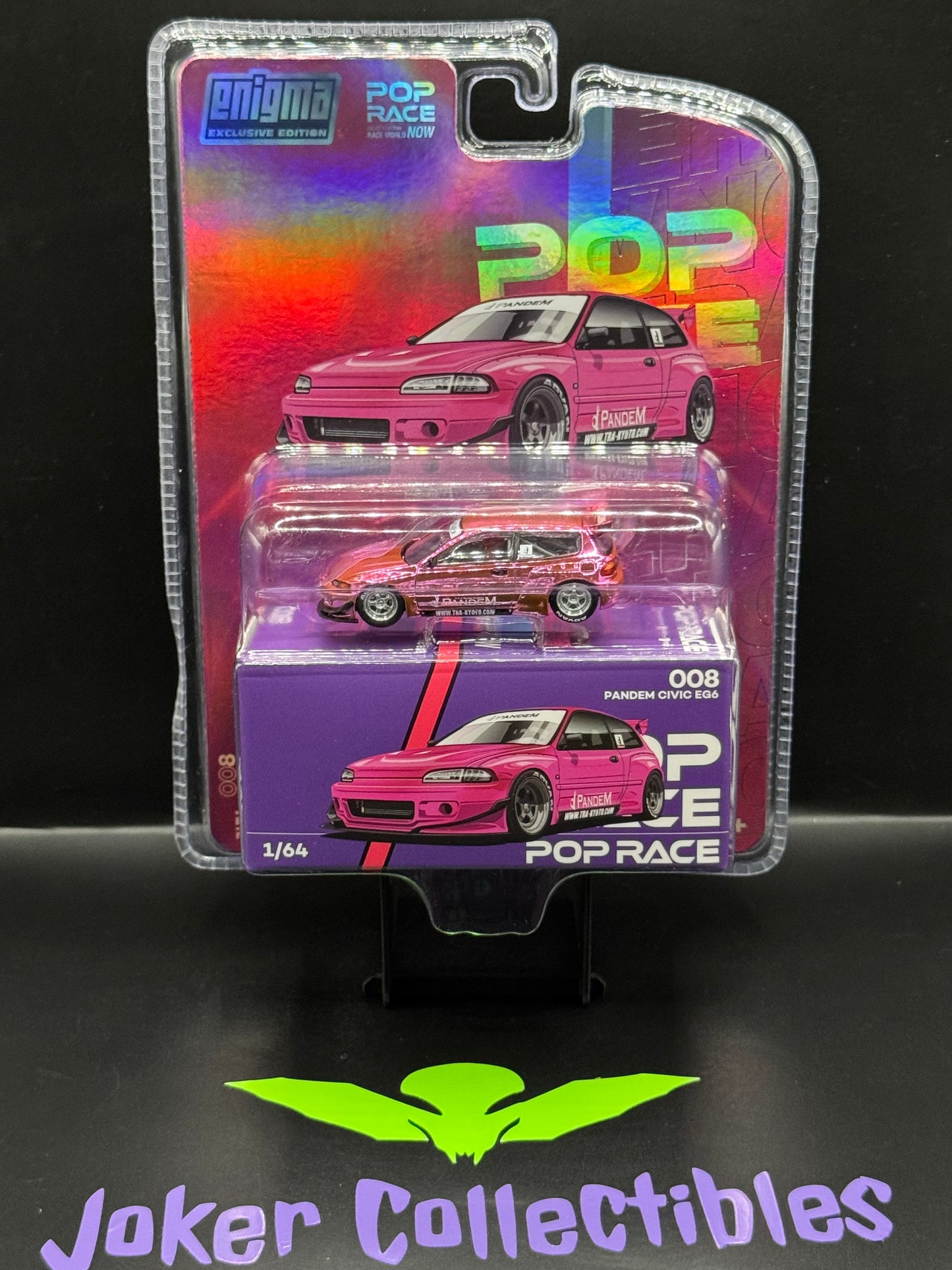 Pop Race Chase Pandem Honda Civic EG6 Pink 008 Enigma Exclusive