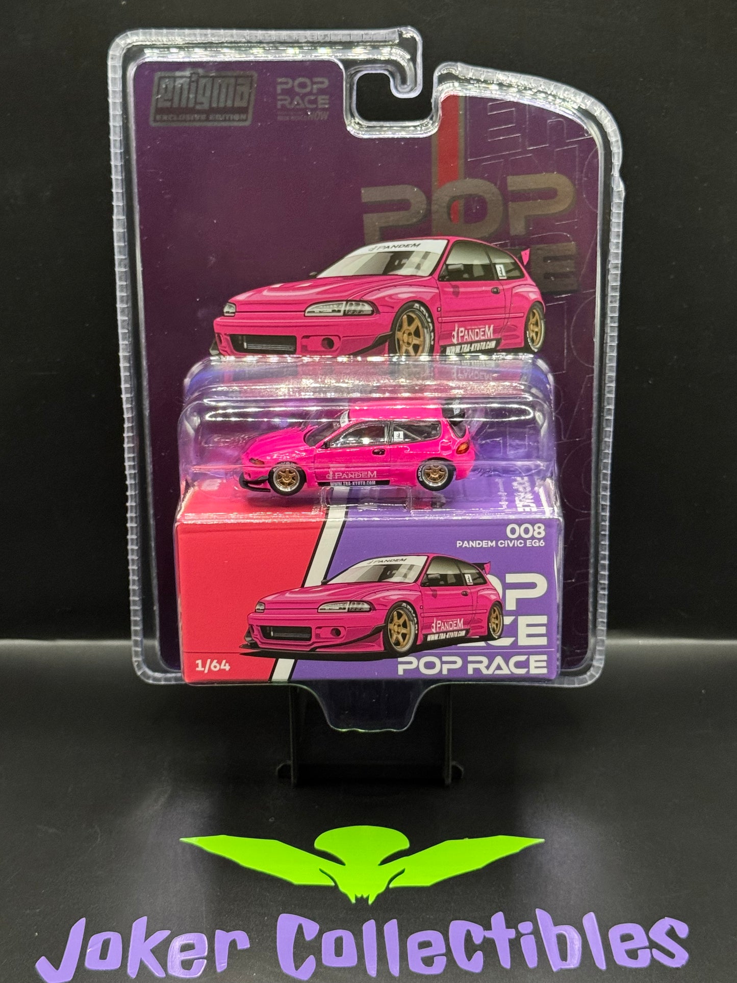 Pop Race Pandem Honda Civic EG6 Pink 008 Enigma Exclusive