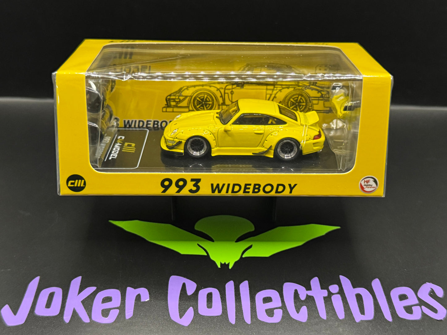 CM Model Porsche 993 Widebody Yellow Indonesia Exclusive