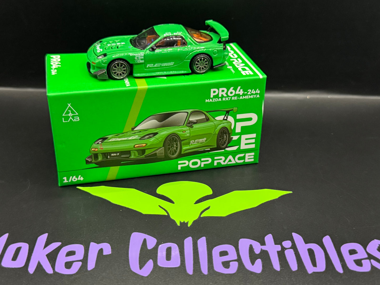 Pop Race x GL LAB Western Customz Mazda RX-7 Re-Amemiya Green PR64-244