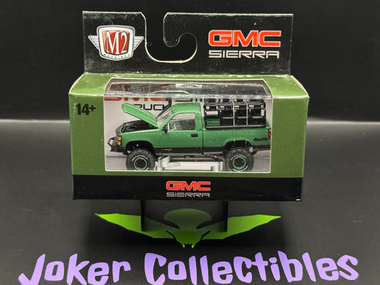 M2 Machines Green 1998 GMC Sierra 1500 4x4 WMTS17 22-06