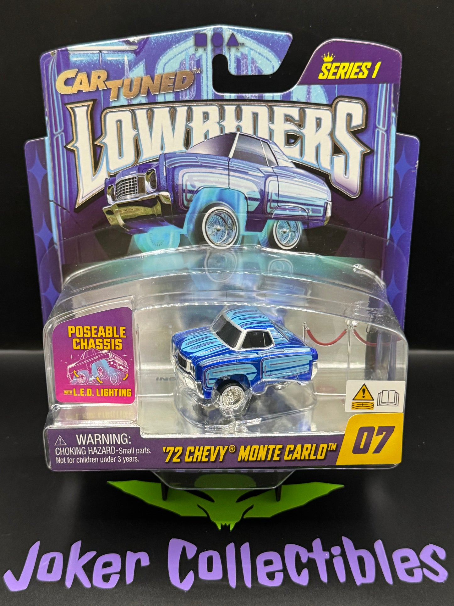 CarTuned Lowriders Show Glow Series 1 '72 Chevy Monte Carlo # 07 Car Tuned