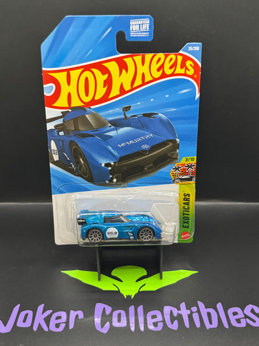 Hot Wheels 2026 Blue McMurtry Speirling 25/250 Exoticars 3/10 C Case