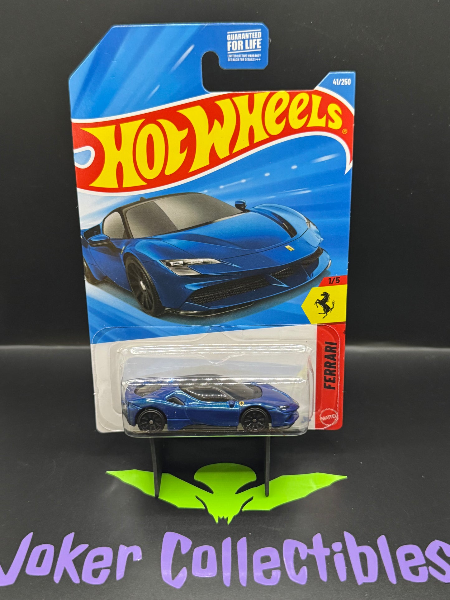 Hot Wheels 2026 Blue Ferrari SF90 Stradale 41/250 Ferrari 1/5 C Case