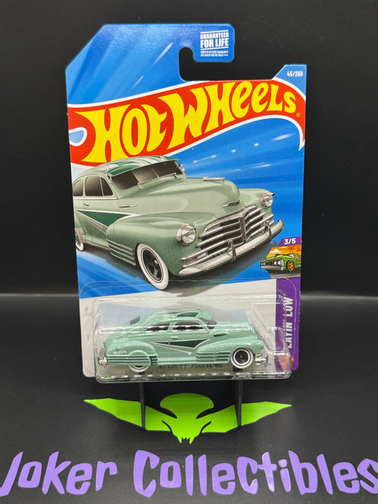 Hot Wheels 2026 Sea Foam Green '47 Chevy Fleetline 45/250 Layin' Low 3/5 B Case