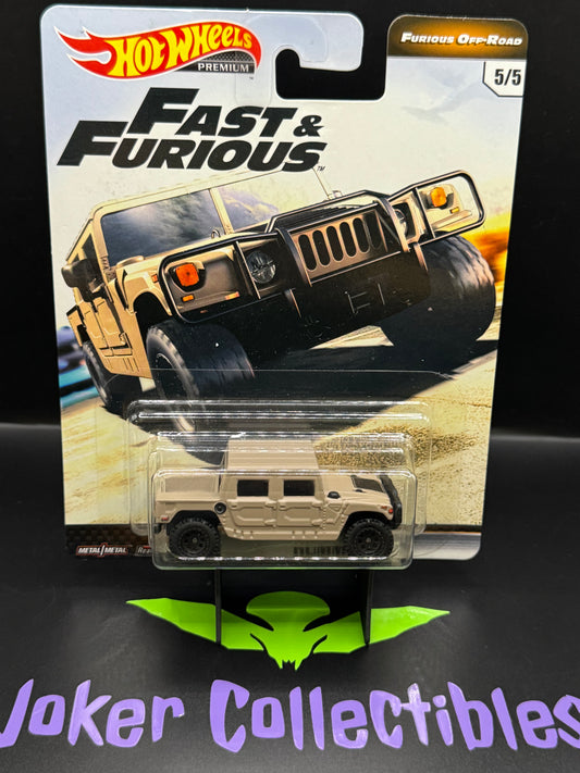 Hot Wheels Premium Fast & Furious Furious Off-Road Furious 7 Hummer H1 # 5/5