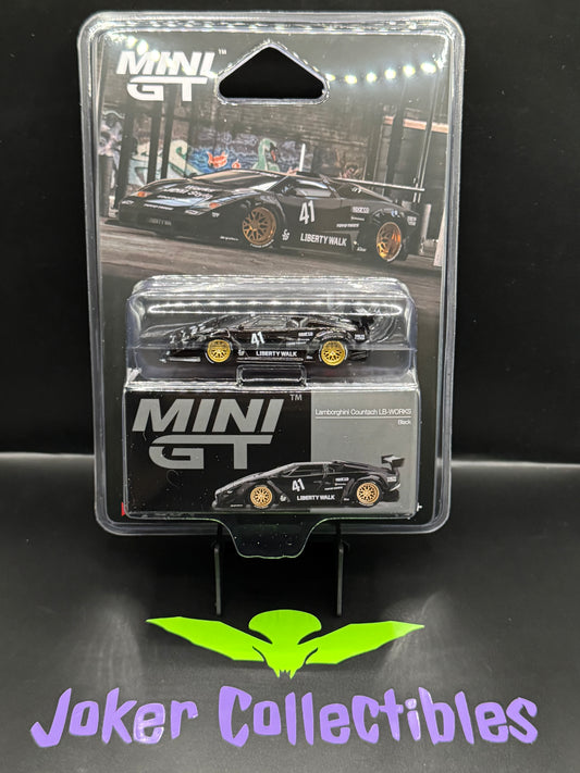 Mini GT #1081 Lamborghini Countach LB-WORKS Liberty Walk Black