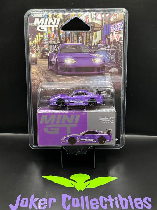 Mini GT #1067 Toyota Supra (A80) Top Secret GT-300 Top Secret Purple