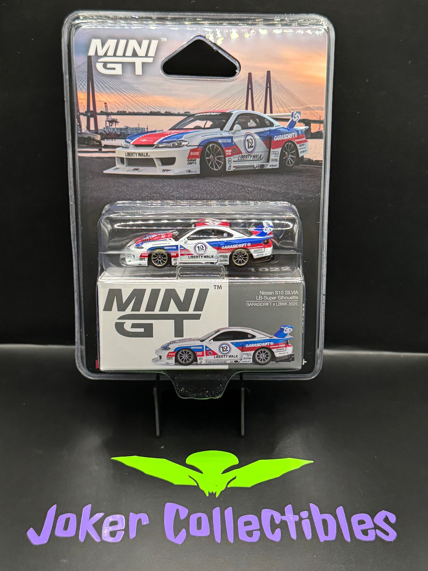 Mini GT #1022 Nissan LB-Super Silhouette S15 Silvis GARASIDRIFT x LBWK 2025