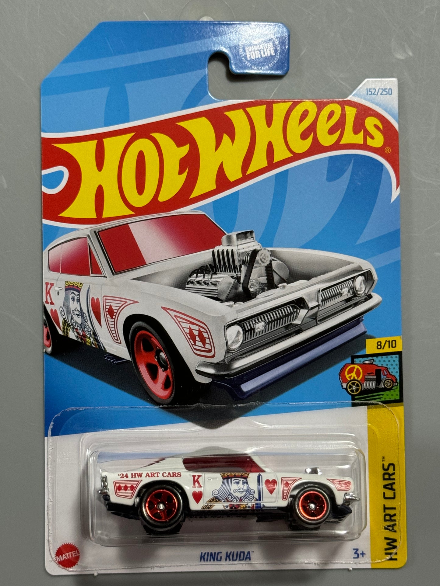 Hot Wheels 2024 King Kuda # 152/250 HW Art Cars # 8/10  - H Case