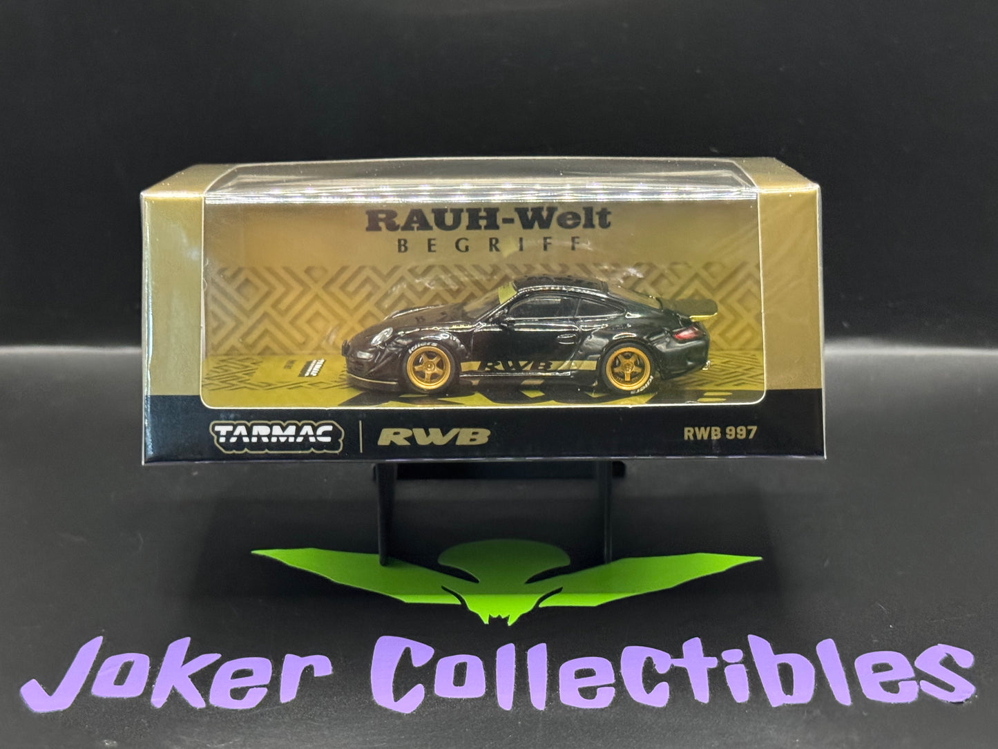 Tarmac Works Hobby64 Porsche RWB 997 Black & Gold Rough World