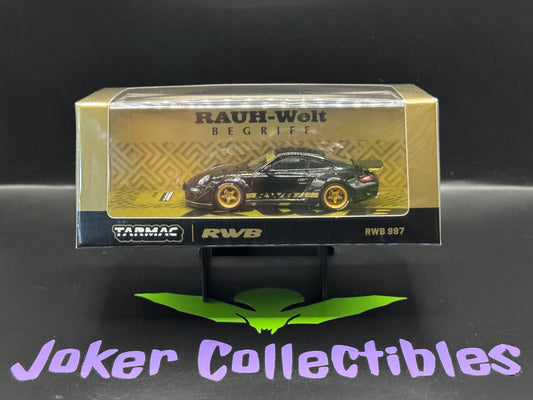 Tarmac Works Hobby64 Porsche RWB 997 Black & Gold Rough World
