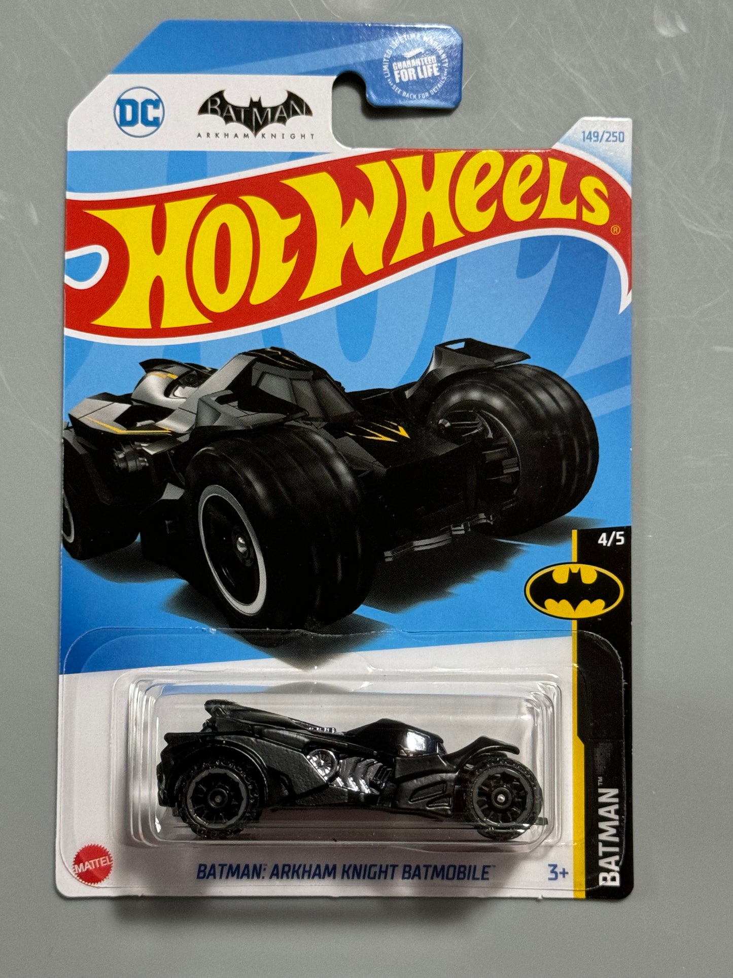Hot Wheels 2024 Batman Arkham Knight Batmobile # 149/250 Batman #4/5 - H Case