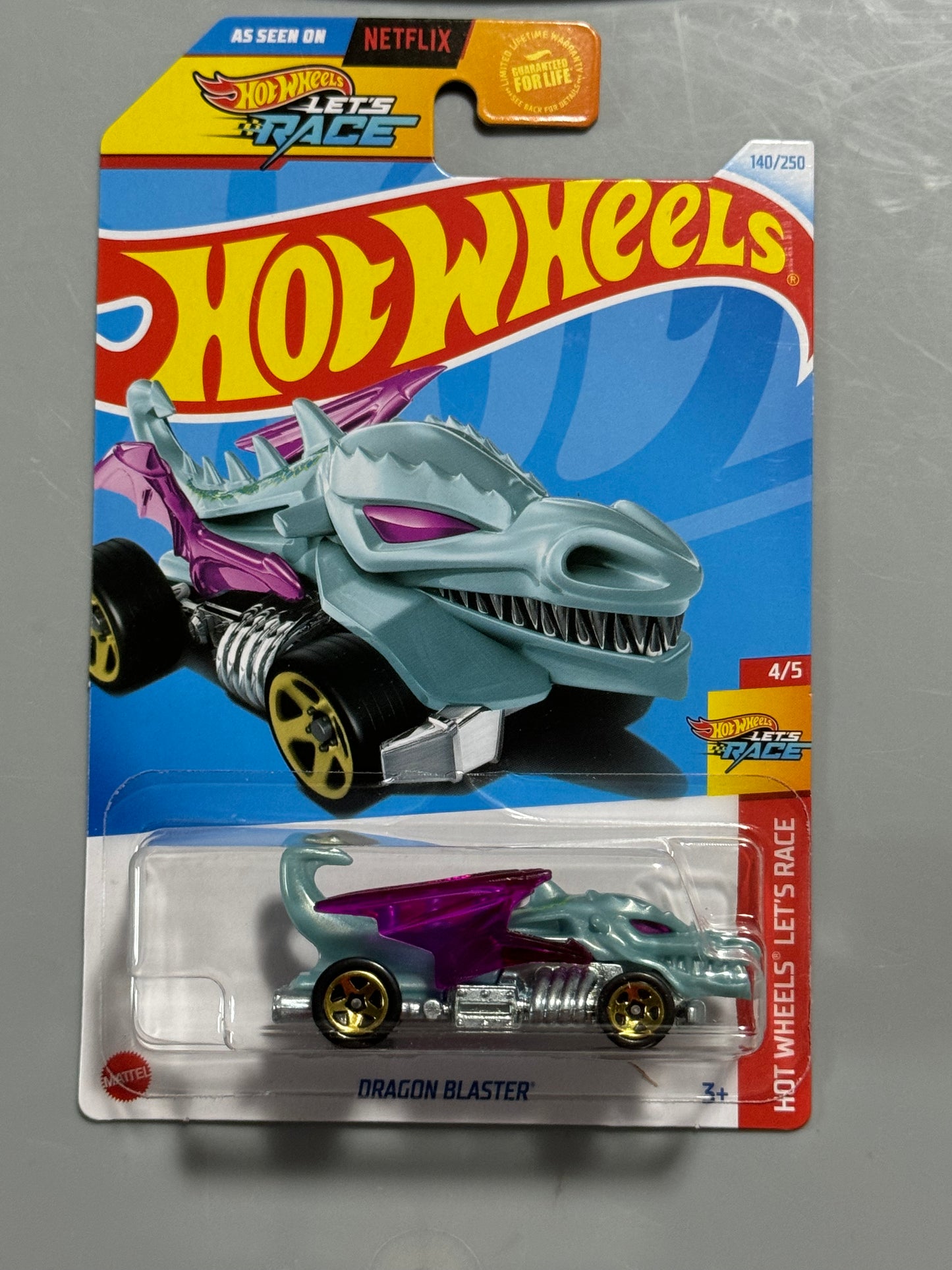 Hot Wheels 2024 Dragon Blaster # 140/250 HW Let's Race # 4/5 - H Case