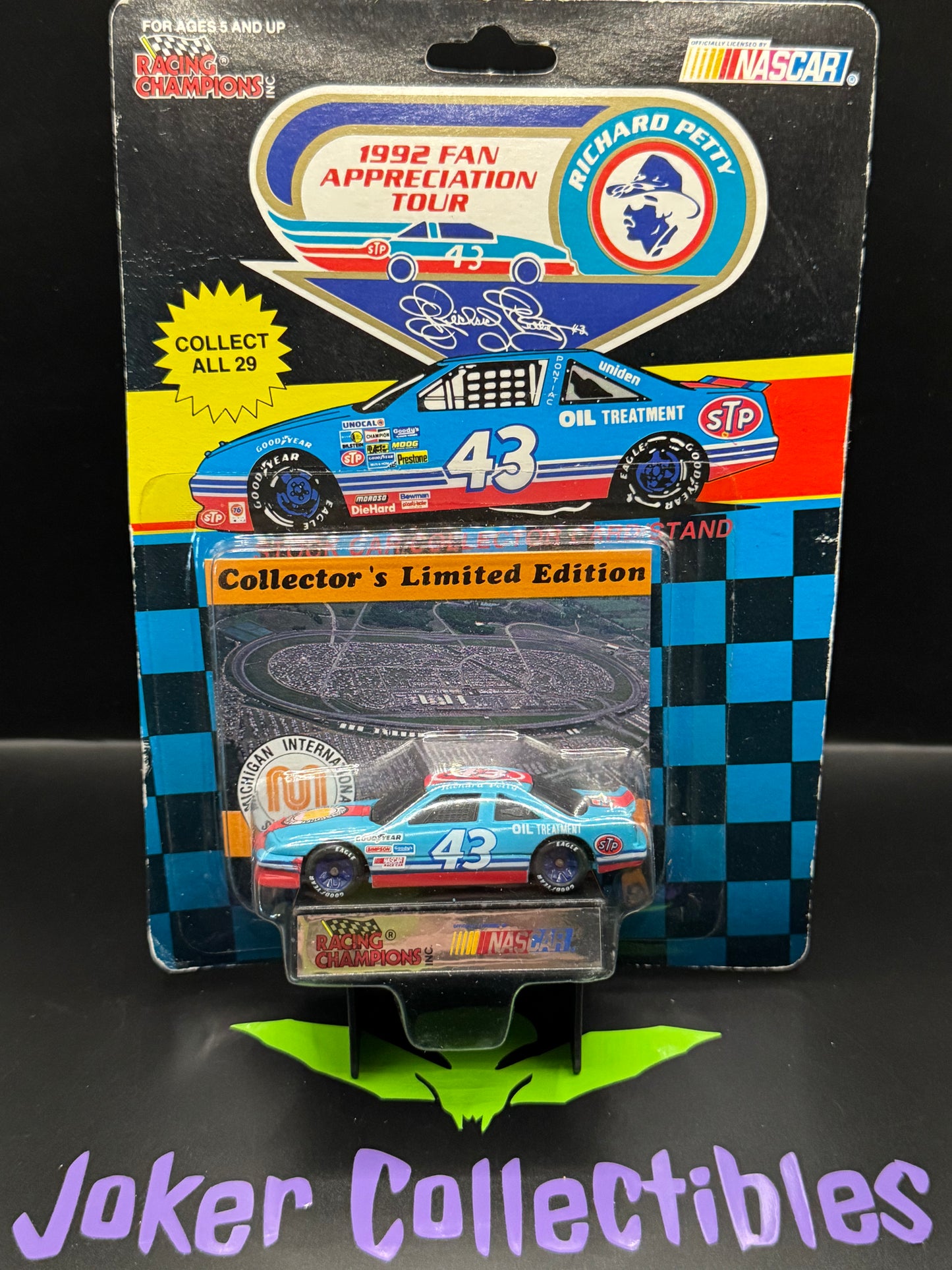Racing Champions Nascar Richard Petty 1992 Fan Appreciation Tour Stock Car Michigan International Speedway
