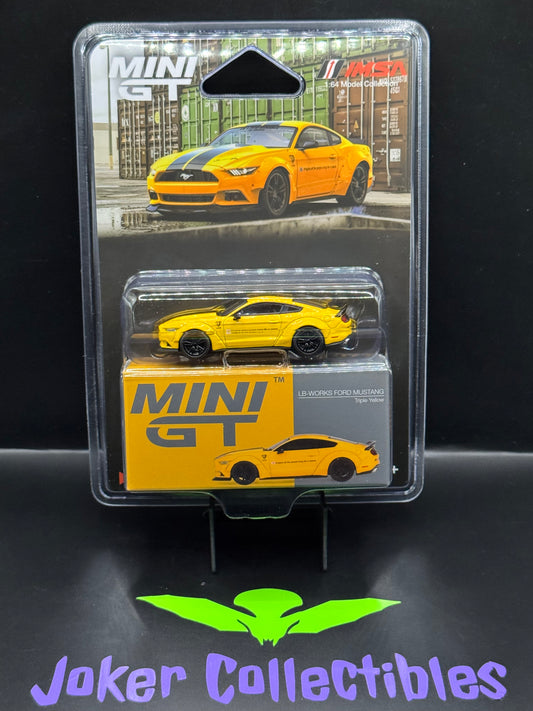 Mini GT #1077 LB-WORKS Ford Mustang Triple Yellow