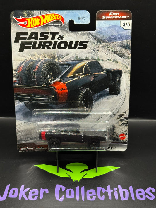 Bent Card Hot Wheels Premium Fast & Furious Furious 7 Fast Superstars '70 Dodge Charger # 3/5