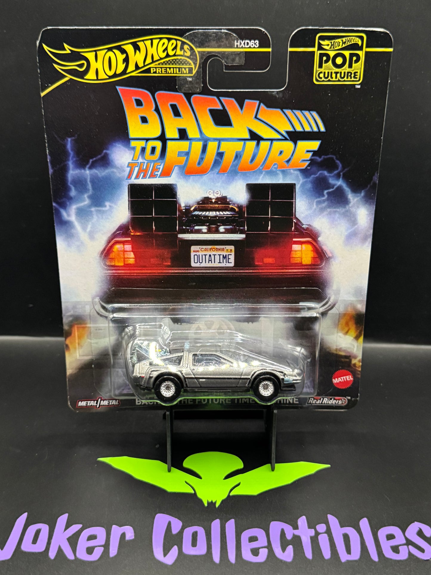 Hot Wheels Premium Pop Culture Back to the Future Time Machine Delorean