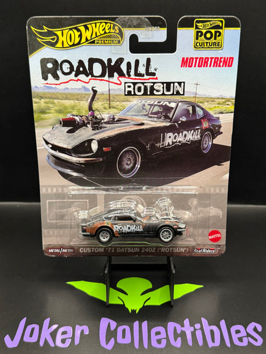 Hot Wheels Premium Pop Culture Custom '71 Datsun 240Z Motortrend Roadkill Rotsun
