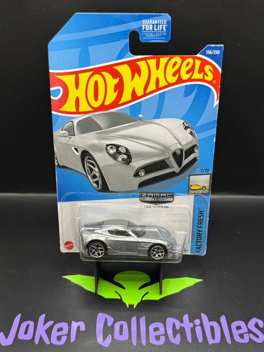 Hot Wheels 10 YRS Zamac 11 Alfa Romeo 8C Competizione 156/250 Factory Fresh 7/10