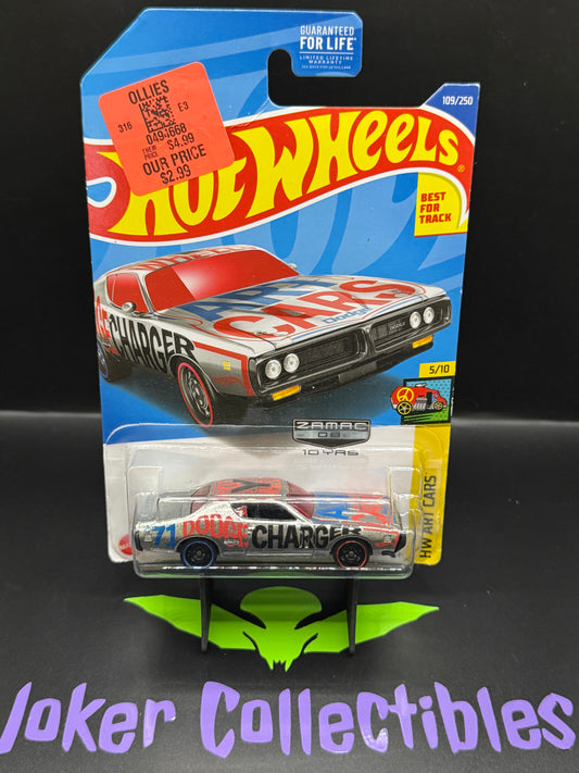 Hot Wheels 10 YRS Zamac 08 '71 Dodge Charger 109/250 HW Art Cars 5/10