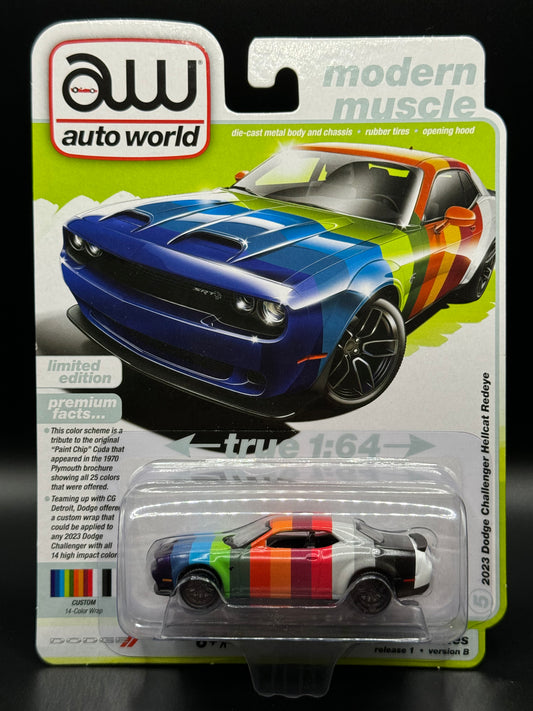 Auto World (AW) 2024 2023 Dodge Challenger Hellcat Redeye Custom 14 Color Wrap